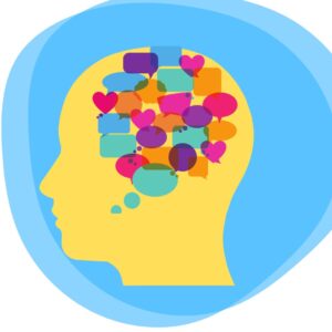 visual of words in the brain