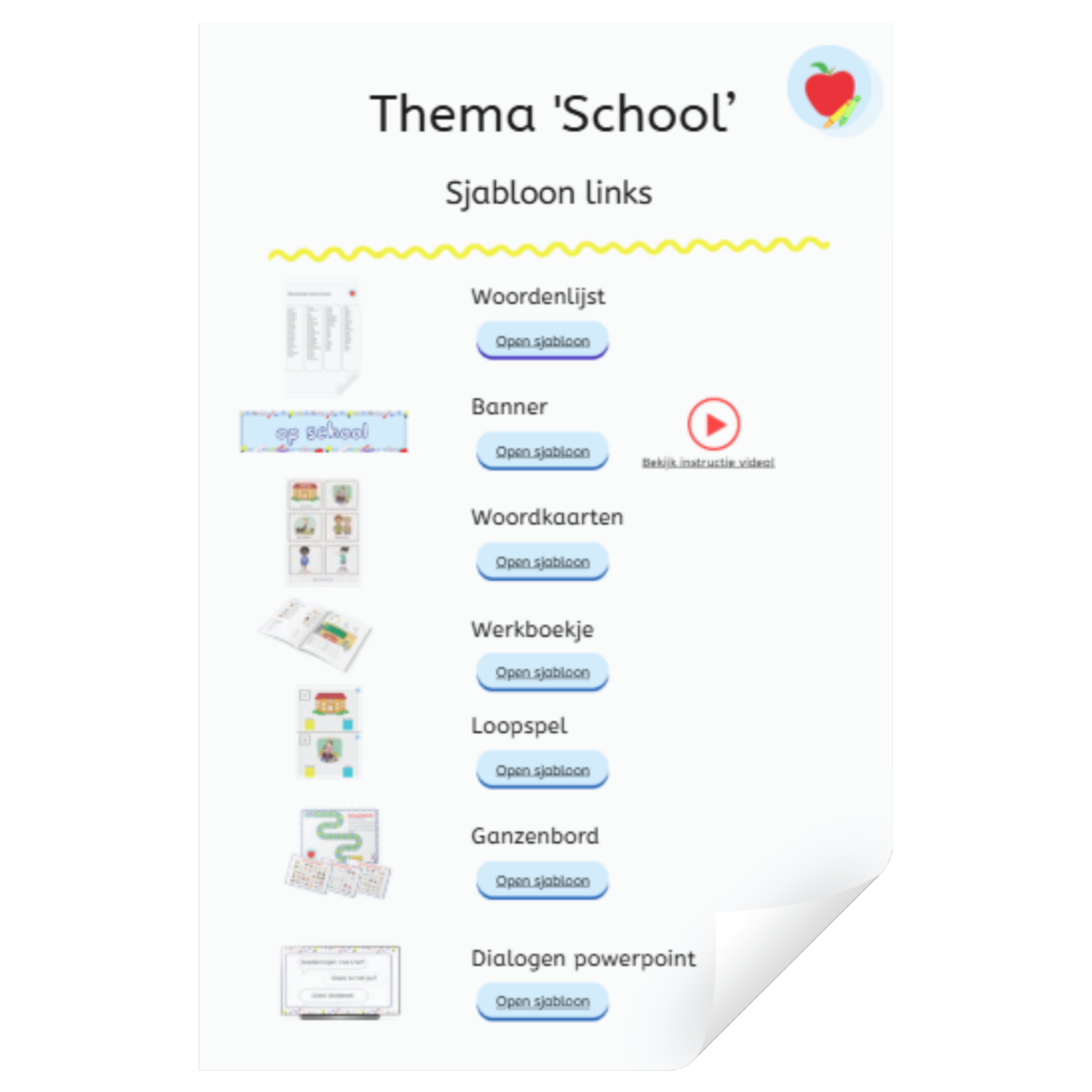 Thema Op School - Canva sjablonen - Afbeelding 2