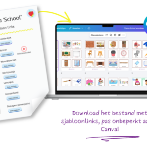 Thema Op School - Canva sjablonen