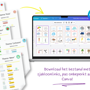 Totaalpakket 5 thema's - Canva sjablonen