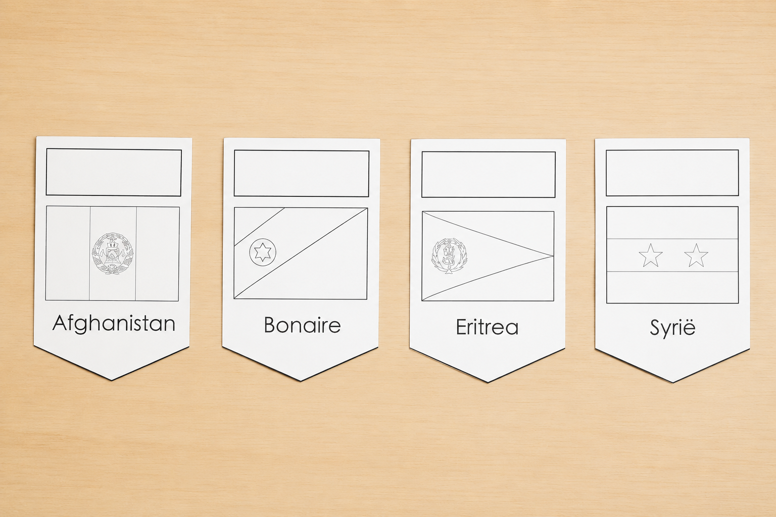 Mockup vlaggen